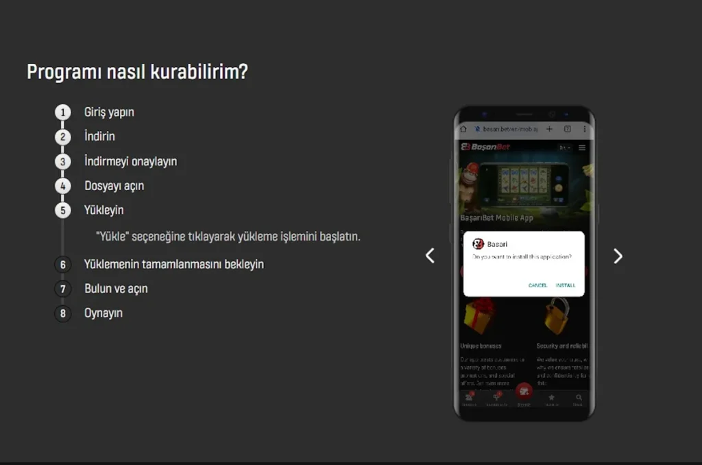 BaşarıBet mobil uygulaması